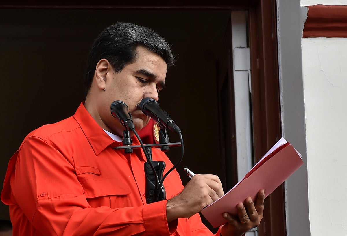 Nicolás Maduro, presidente de Venezuela, en Caracas