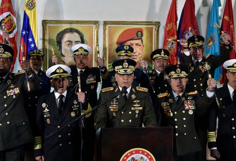 El general Vladimir Padrino López, ministro de la Defensa de Venezuela