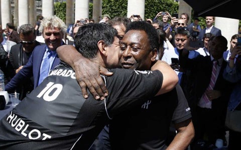 Diego Armando Maradona y Pelé