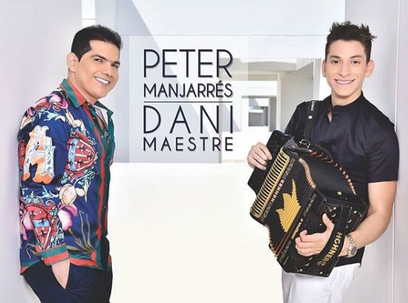 Peter Manjarrés y su nuevo acordeonero Daniel Maestre