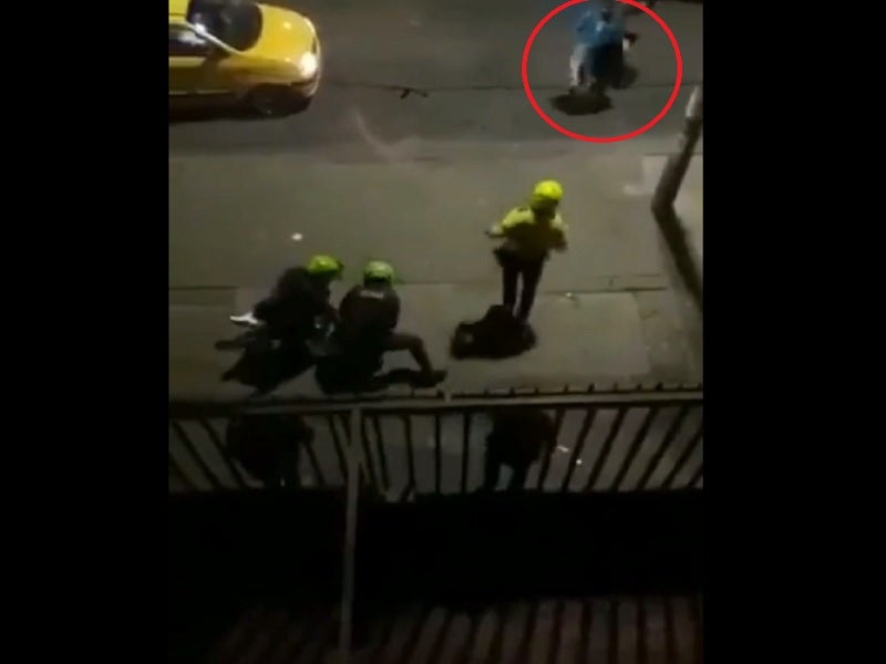 Este es el video que muestra los sucesos