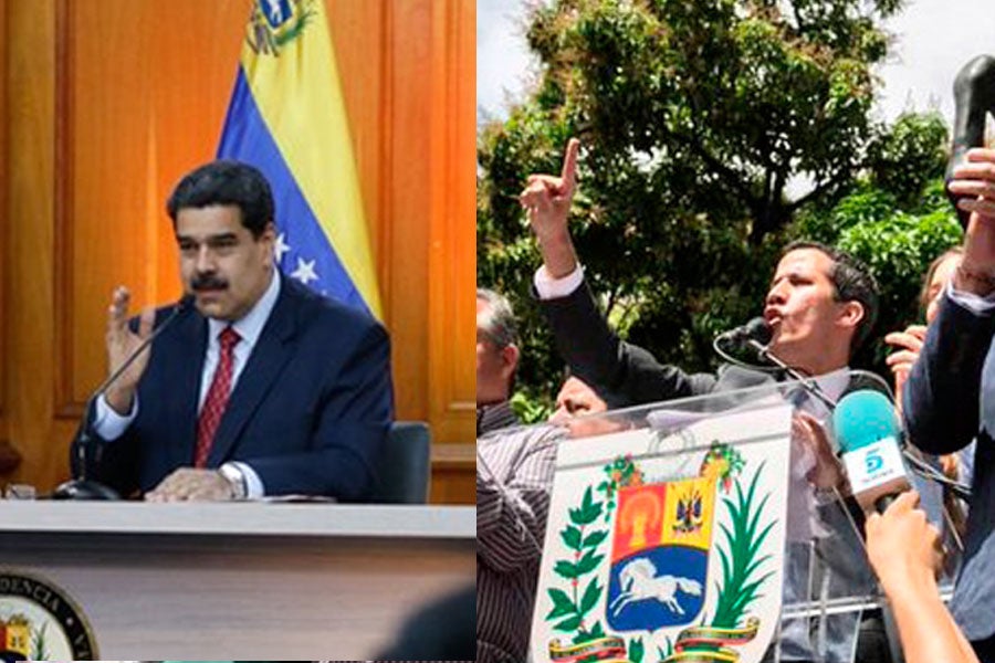 Nicolas Maduro Juan Guaido presidente venezuela