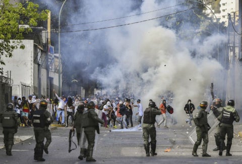Protestas en Venezuela contra Nicolás Maduro.