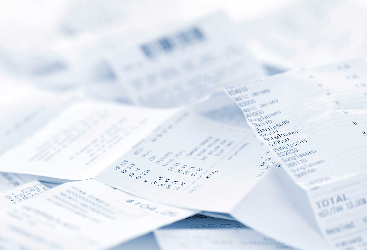Los tiquétes de compra tienen sustancias tóxicas