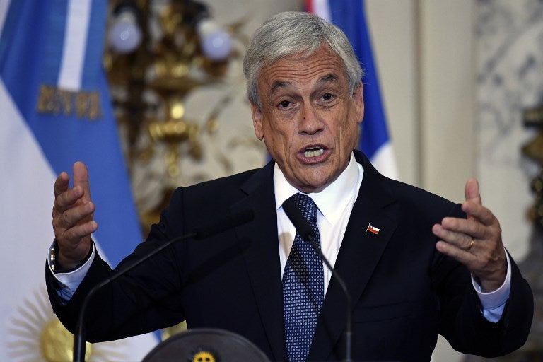 Sebastián Piñera, presidente de Chile.