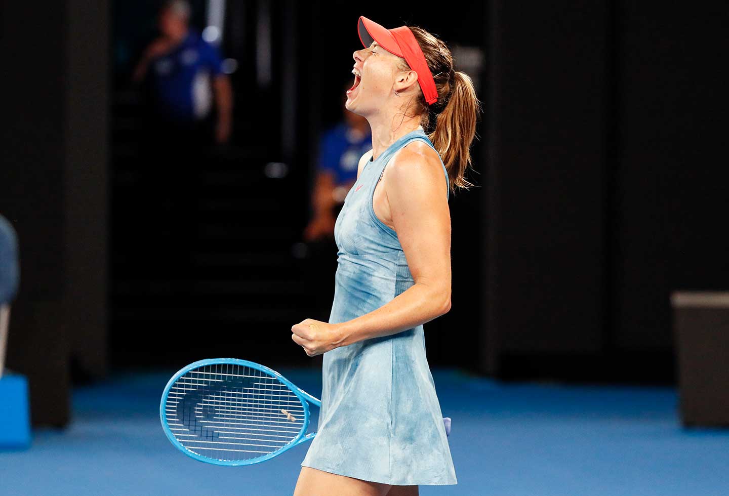 María Sharapova se impuso ante Wozniacki.