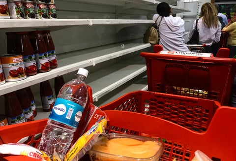 Así luce en supermercado en Caracas, capital de Venezuela