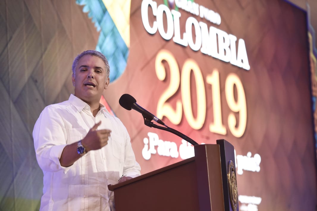 Iván Duque calificó que el atentado a la Escuela General Santander era un chantaje del Eln.