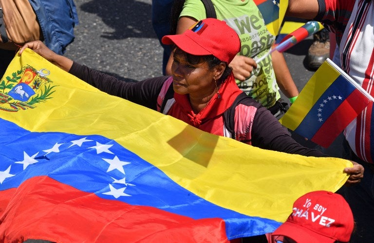 Venezolanos en Caracas