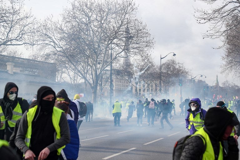 Protestas de los Chalecos Amarillos en París