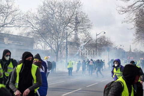 Protestas de los Chalecos Amarillos en París