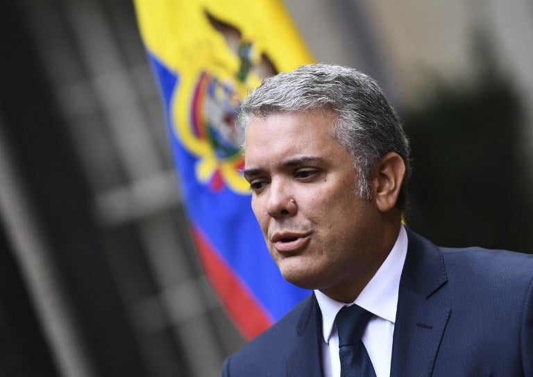 El presidente Iván Duque, en su visita a Washington