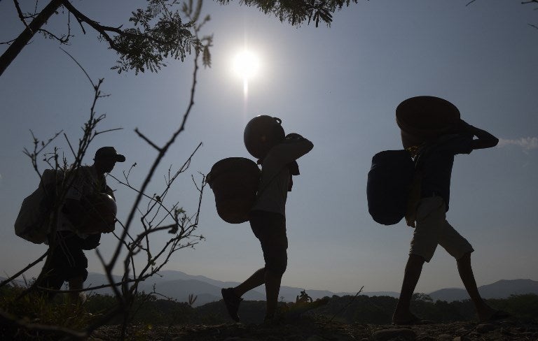 Trochas en la frontera entre Colombia y Venezuela, en Norte de Santander