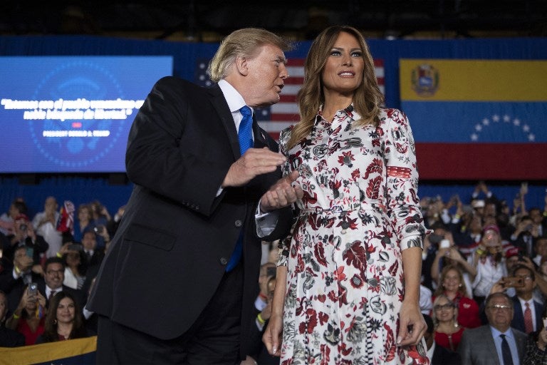 Donald Trump y Melania Trump