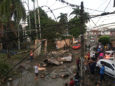 Tanque de Agua se desplomó
