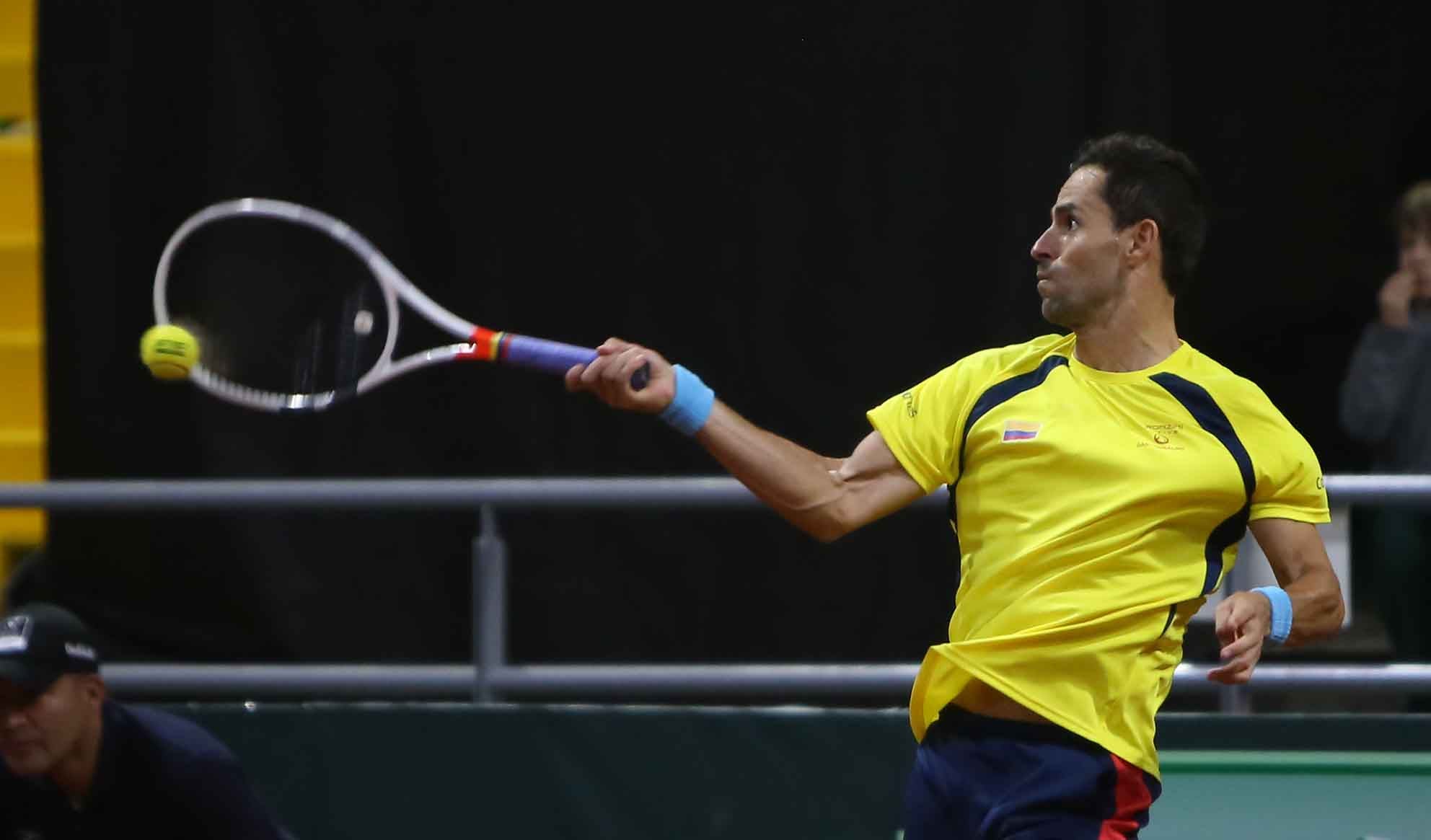 Copa Davis - Colombia vs Suecia Santiago Giraldo