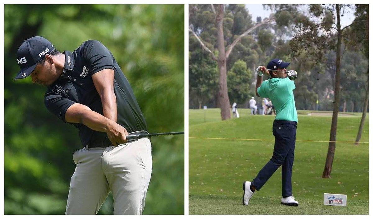 Juan Sebastián Muñoz y Ricardo Celia, golfistas colombianos