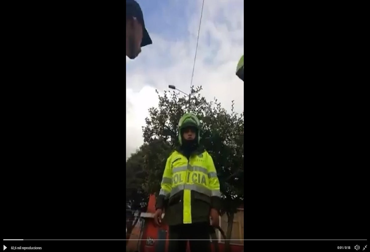 Agente de la Policía Metropolitana de Bogotá