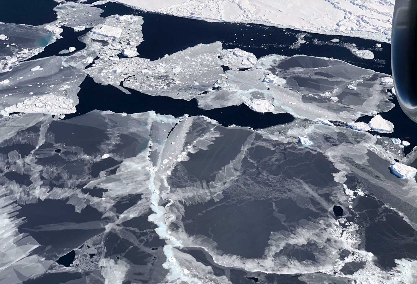 Antartida foto tomada desde un satélite