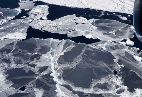 Antartida foto tomada desde un satélite