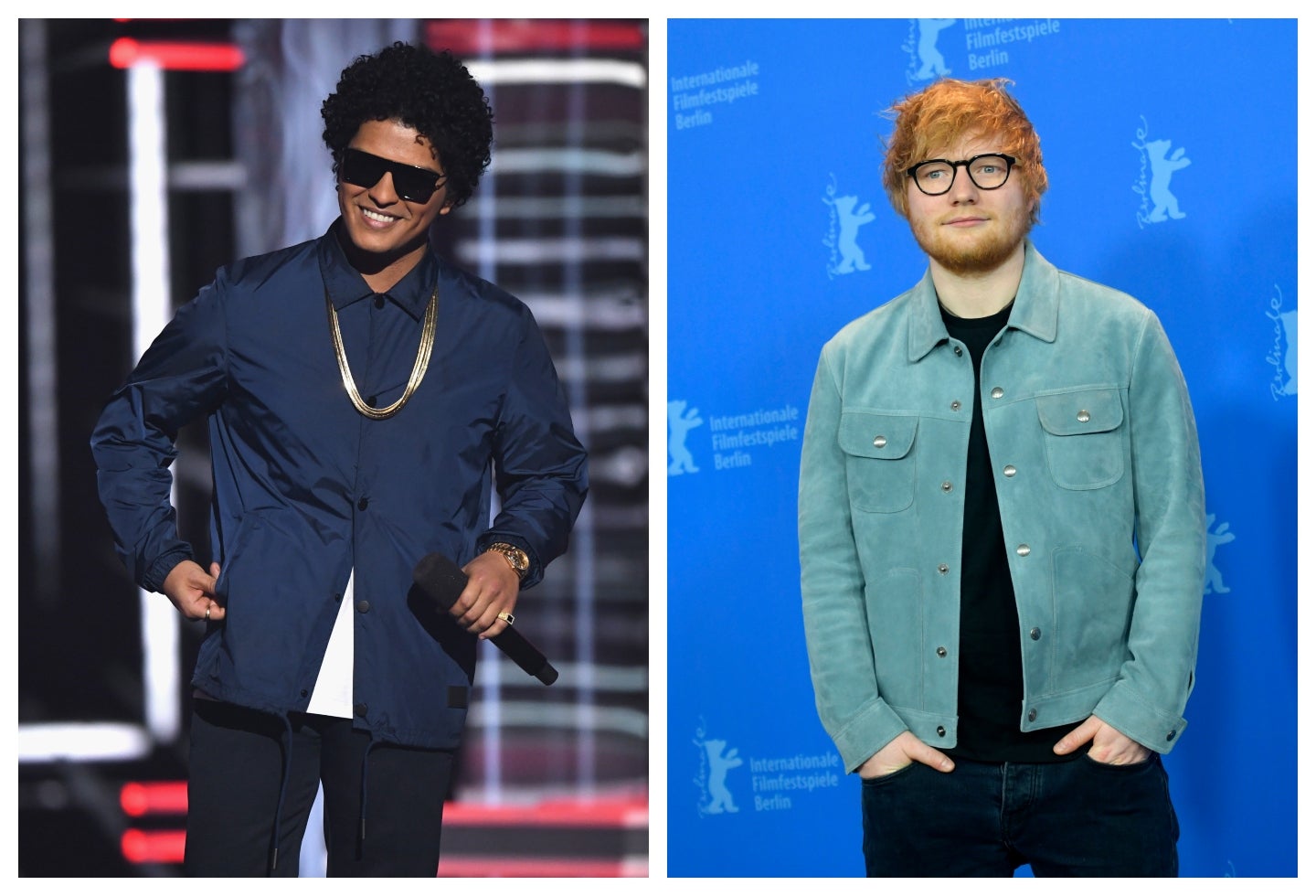 Bruno Mars y Ed Sheeran