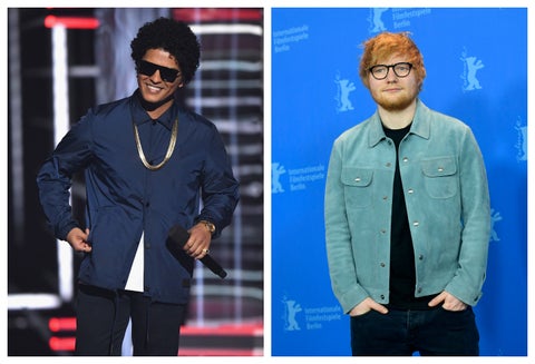 Bruno Mars y Ed Sheeran