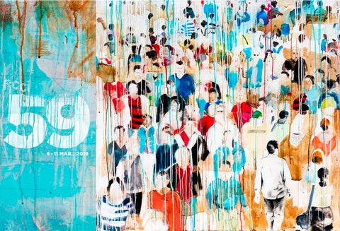 El afiche oficial de la edición 59 del Festival Internacional de Cine de Cartagena