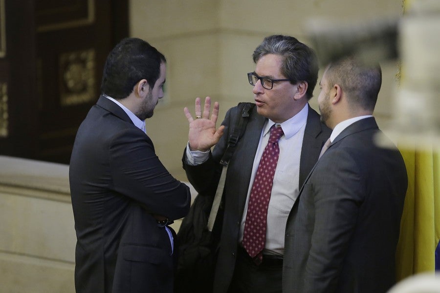 El ministro de Hacienda, Alberto Carrasquilla, en el Congreso de la República