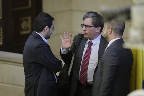 El ministro de Hacienda, Alberto Carrasquilla, en el Congreso de la República