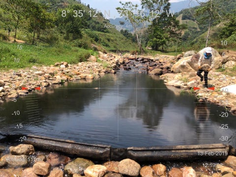 Zona afectada por derrame de crudo luego de atentado a Oleoducto