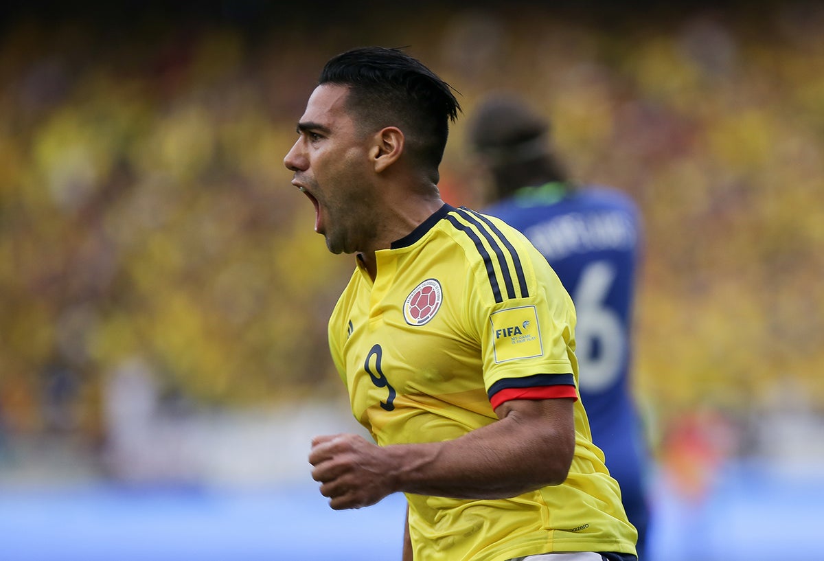 Radamel Falcao con la Selección Colombia, el 5 de septiembre de 2017 en Barranquilla