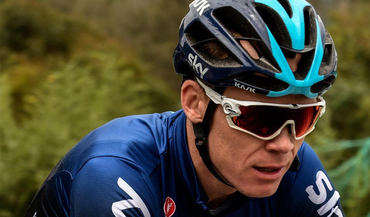 Chris Froome, el líder del SKY en suelo colombiano