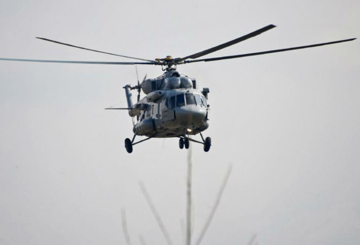 Helicóptero de la India