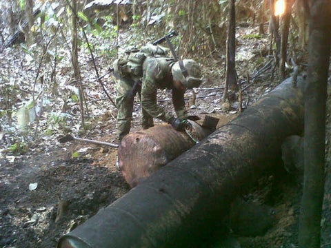 El explosivo solo causo daños en el tubo y no se generó derrame del crudo.