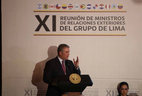 La reunión del Grupo de Lima fue promovida por el gobierno de Iván Duque.