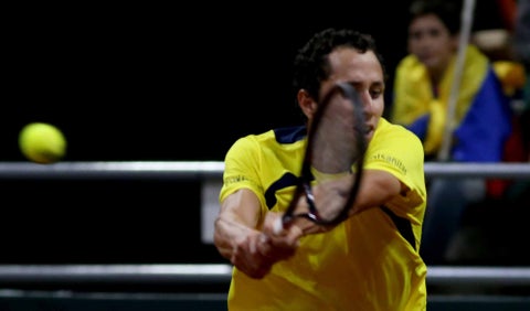 Copa Davis - Colombia vs Suecia Daniel Galán