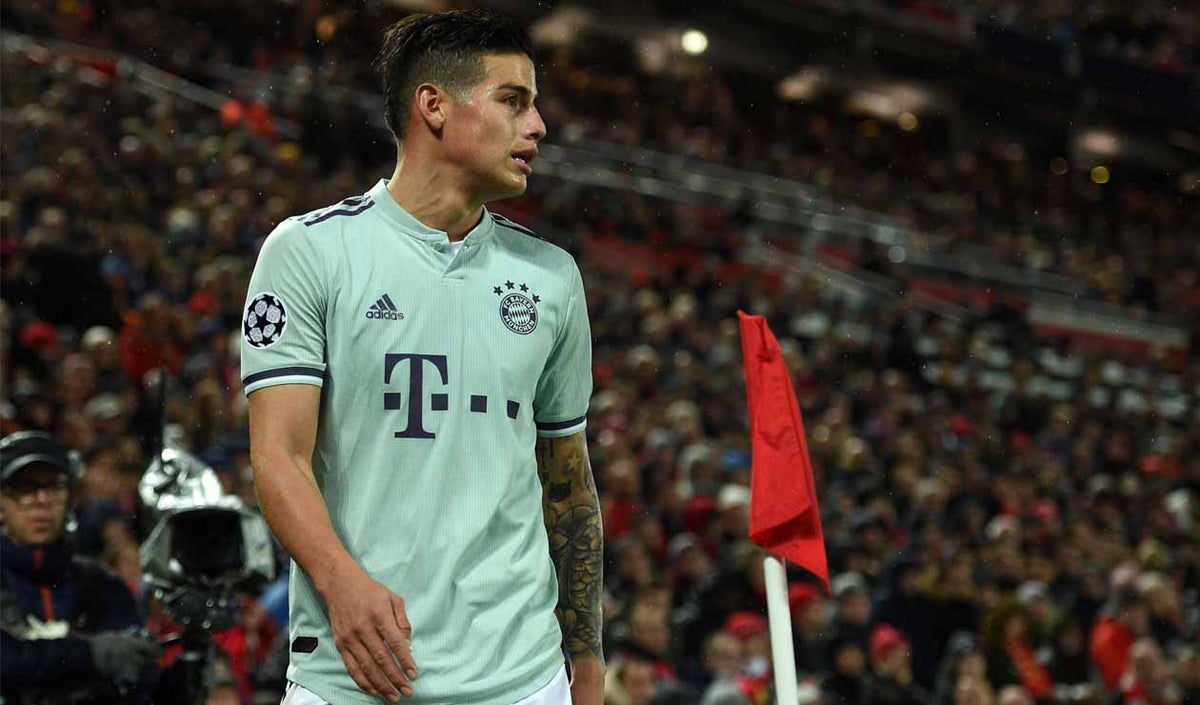 James Rodríguez, jugador del Bayern Múnich