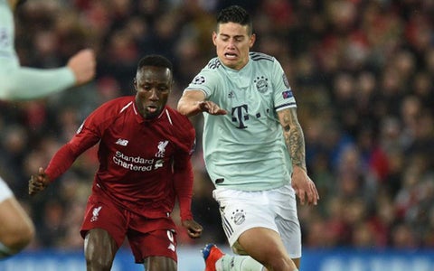 James Rodríguez fue sustituido al final del encuentro.