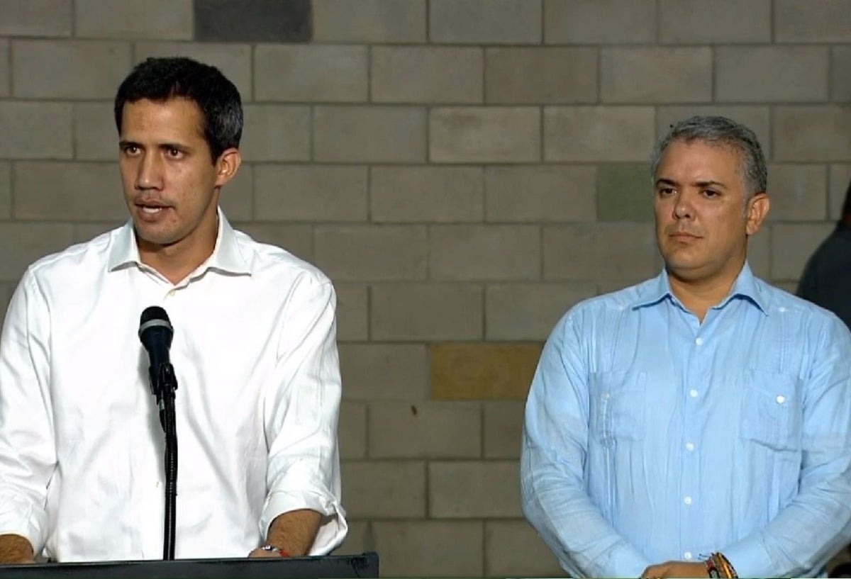 Juan Guaidó e Iván Duque