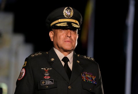 El general Luis Fernando Navarro, comandante de las Fuerzas Militares