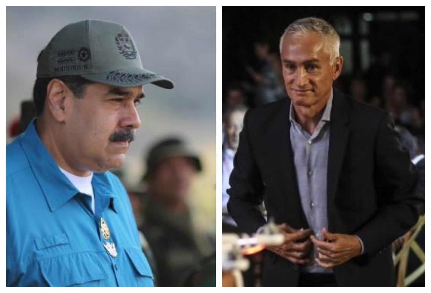 Nicolás Maduro y Jorge Ramos