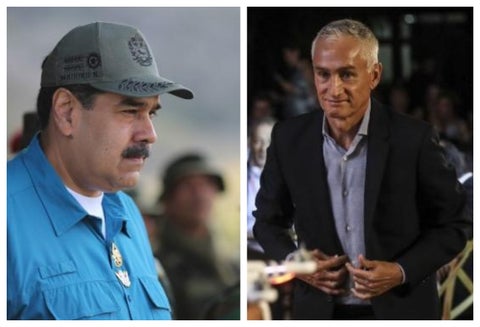 Nicolás Maduro y Jorge Ramos