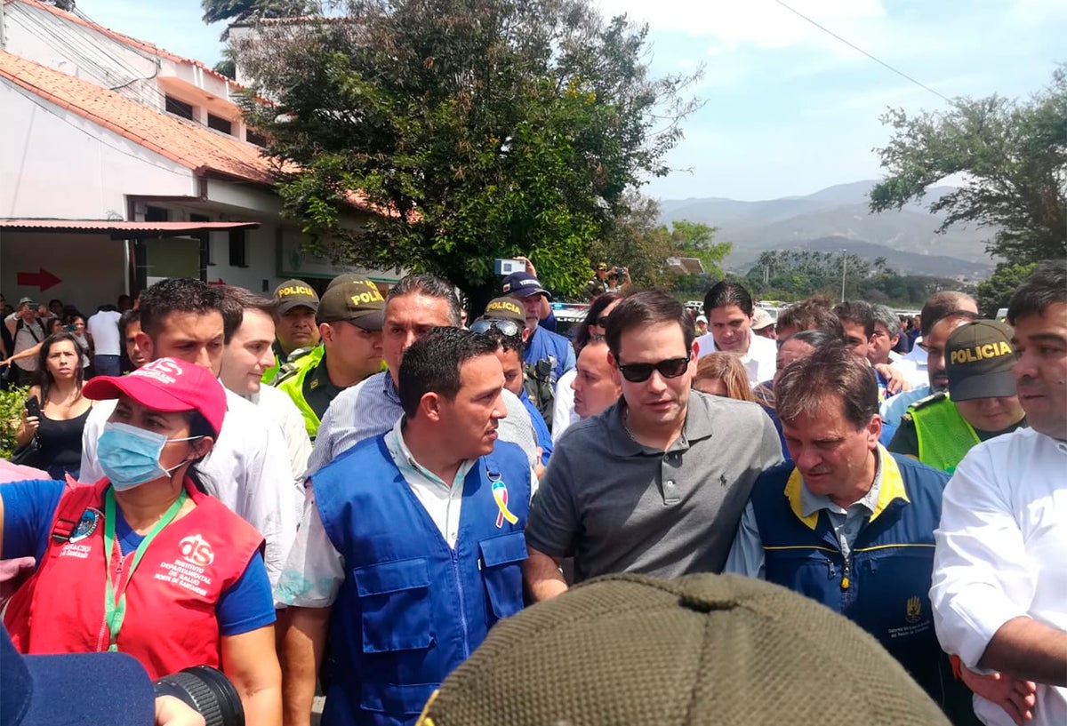 Marco Rubio, senador estadounidense, en Cúcuta