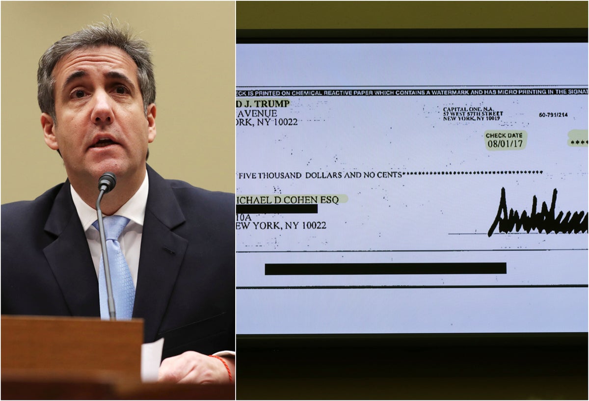 Michael Cohen, exabogado personal del presidente de Estados Unidos, Donald Trump, en el Comité de Supervisión y Reforma de la Cámara Baja, en Washigton