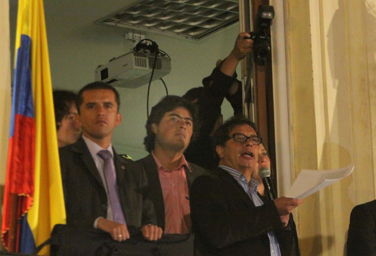 Nicolás Petro y Gustavo Petro