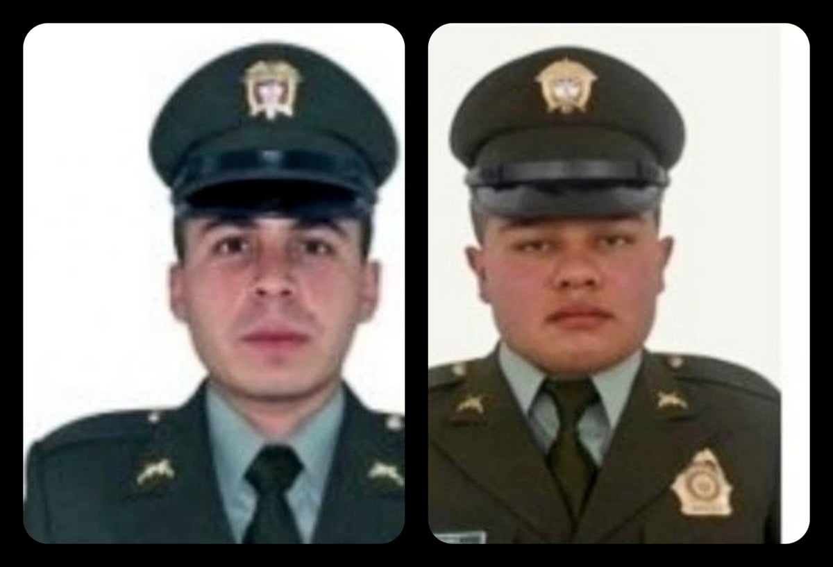 Juan Carlos Barreto Guzmán y Álvaro Iván Marín Marín, policías asesinados en Nariño