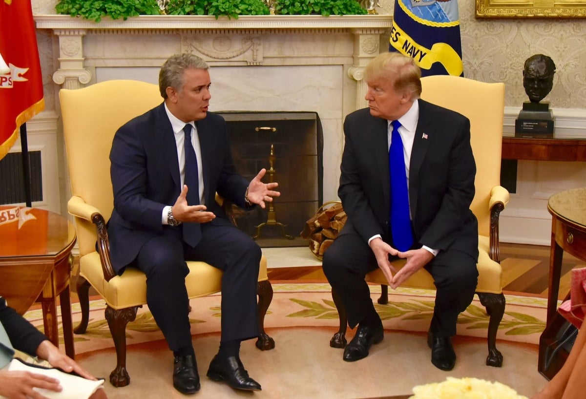 Iván Duque y Donald Trump
