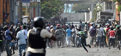 protestas en Haiti