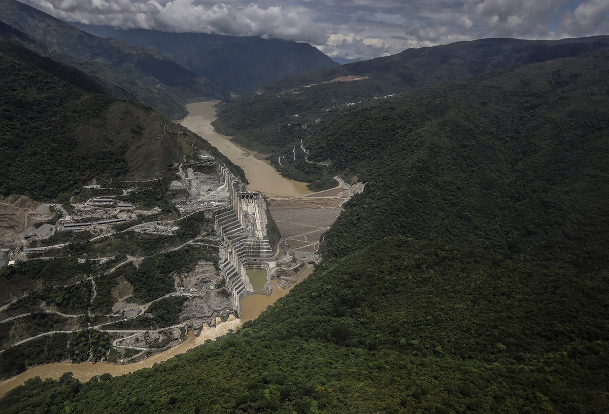 El río Cauca y la hidroeléctrica de Ituango, Hidroituango, en Antioquia