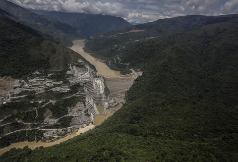 El río Cauca y la hidroeléctrica de Ituango, Hidroituango, en Antioquia
